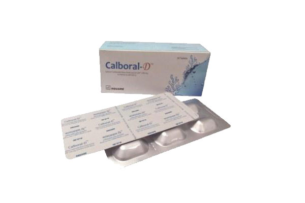 Picture of Tablet Calboral-D 500mg+200 IU