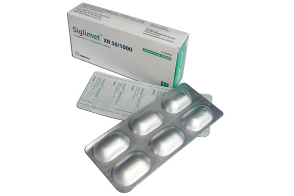 Picture of Tablet Siglimet XR 50 mg+1000 mg