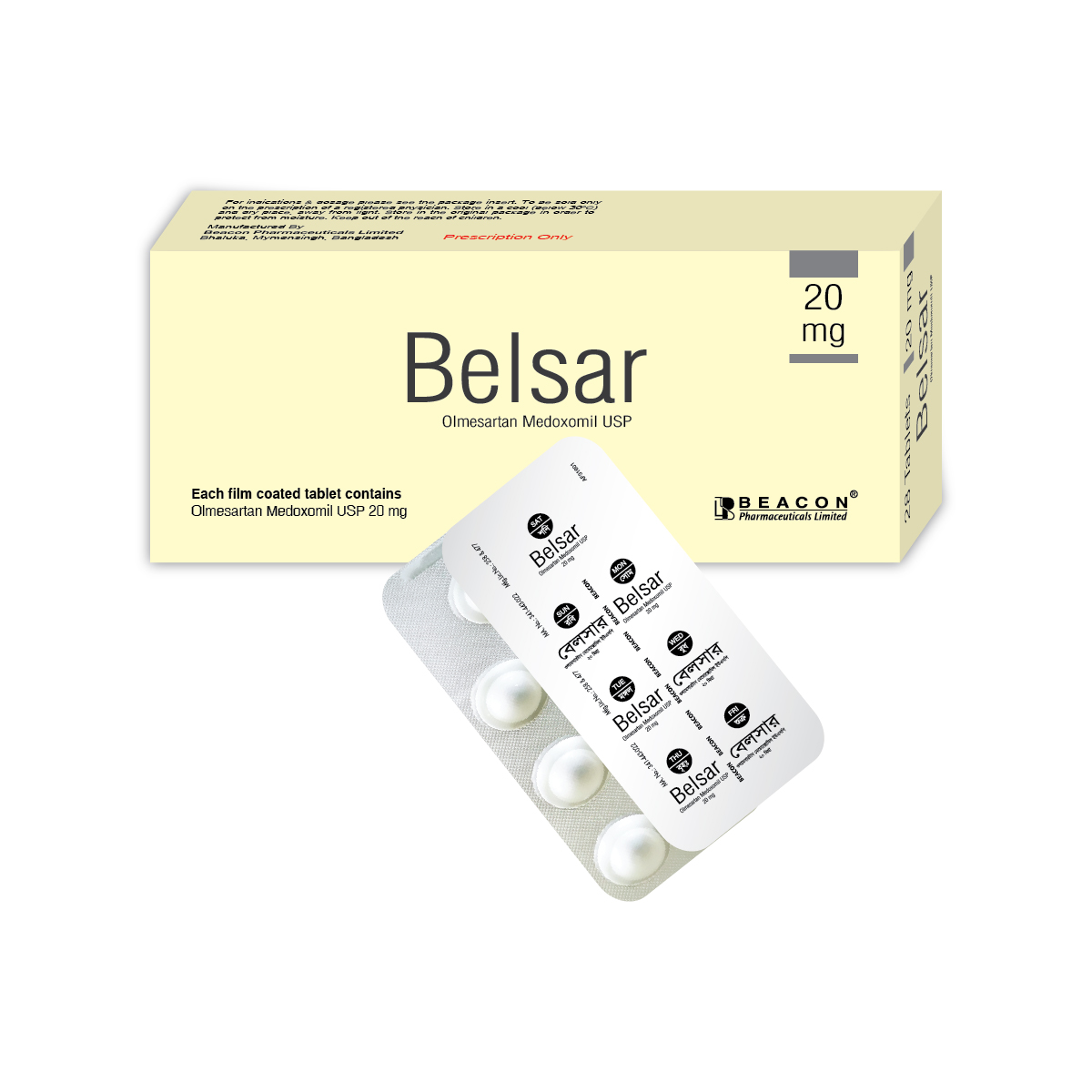 Picture of Belsar 20 Tablet