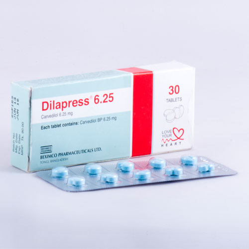 Picture of Dilapress 6.25 Tablet