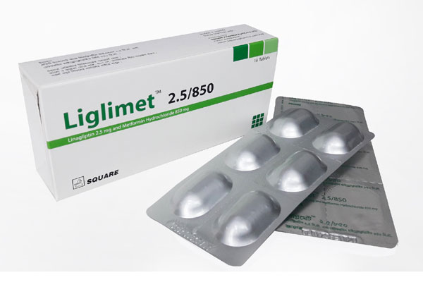Picture of Tablet Liglimet 5mg +850mg