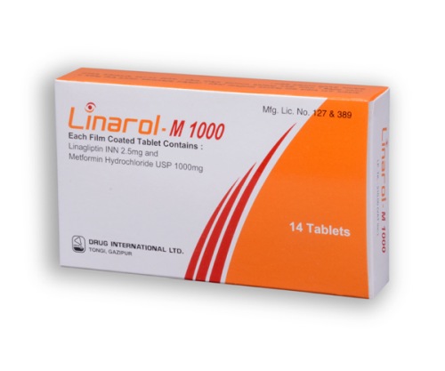 Picture of Linarol-M 2.5/1000 Tablet