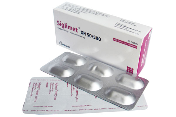 Picture of Tablet Siglimet XR 50 mg+500 mg