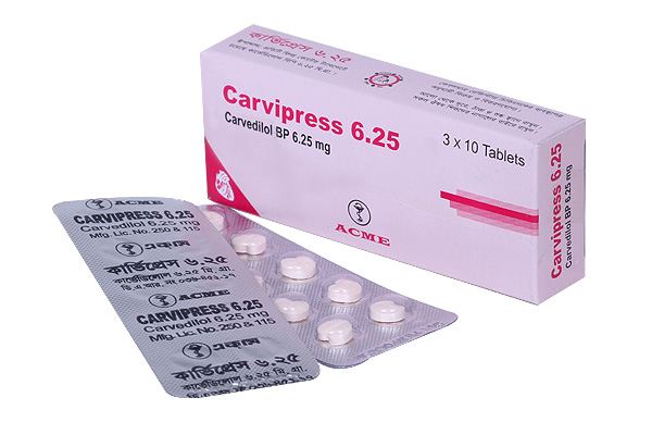 Picture of Carvipress 6.25 Tablet