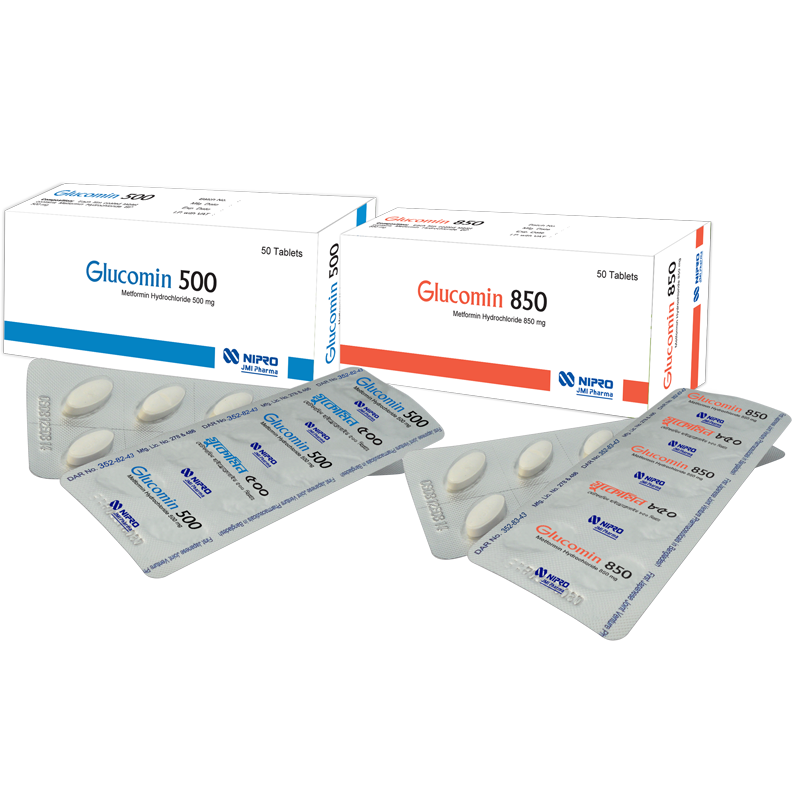 Picture of Glucomin 500 Tablet