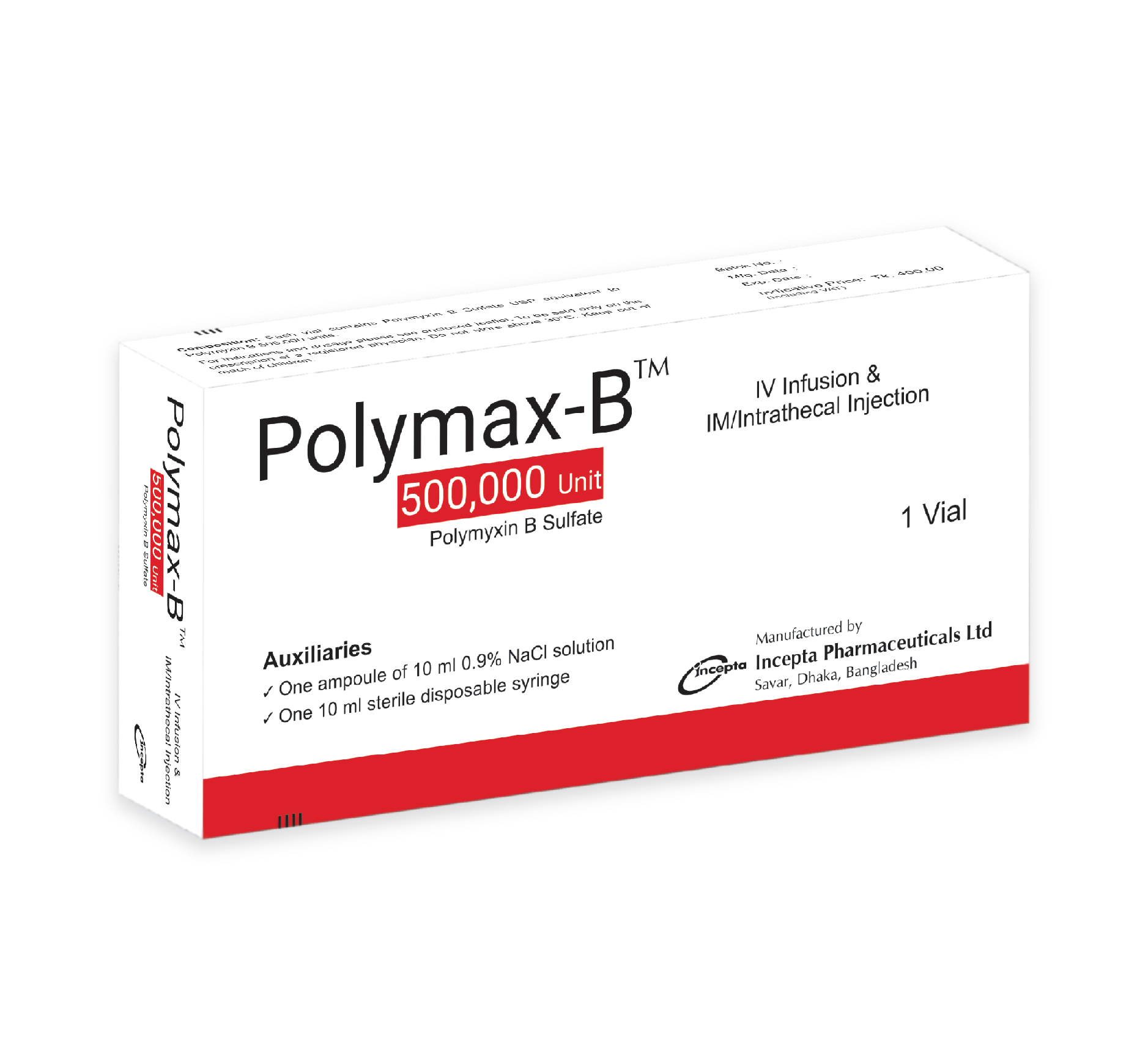 Picture of Polymax B-500000 Units/Vial