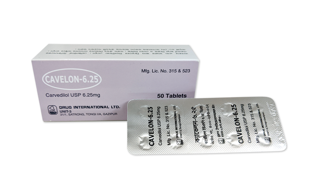 Picture of Cavelon  6.25  Tablet