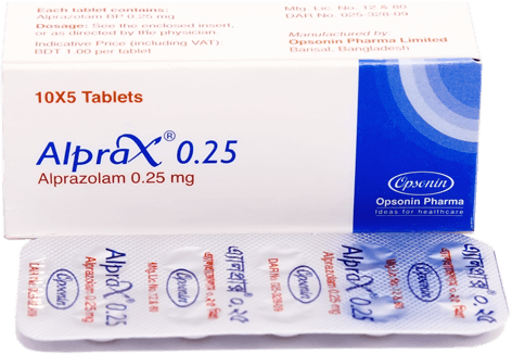 Picture of Alprax 0.25 Tablet