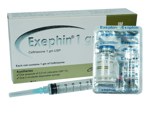 Picture of Exephin 1gm IM Injection
