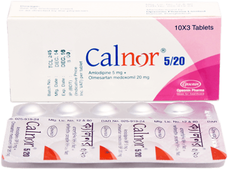 Picture of Calnor 5/20 Tablet