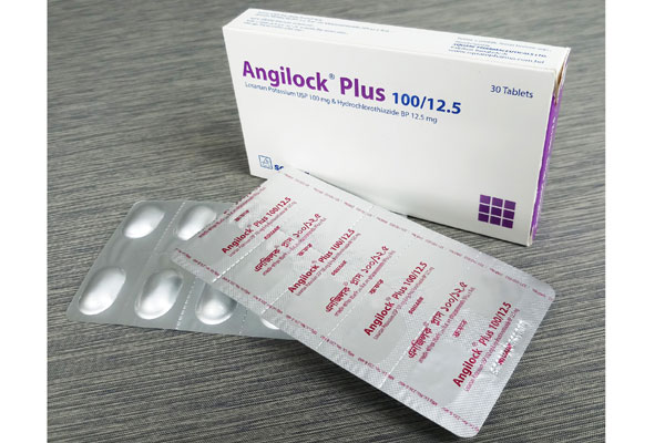 Picture of Tablet Angilock Plus 100mg+12.5mg