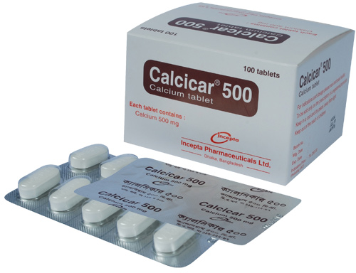 Picture of Calcicar 500 Tablet