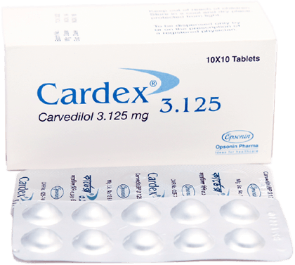 Picture of Cardex 3.125 Tablet