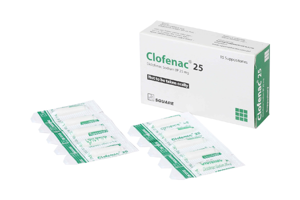 Picture of Clofenac® 25 Suppository
